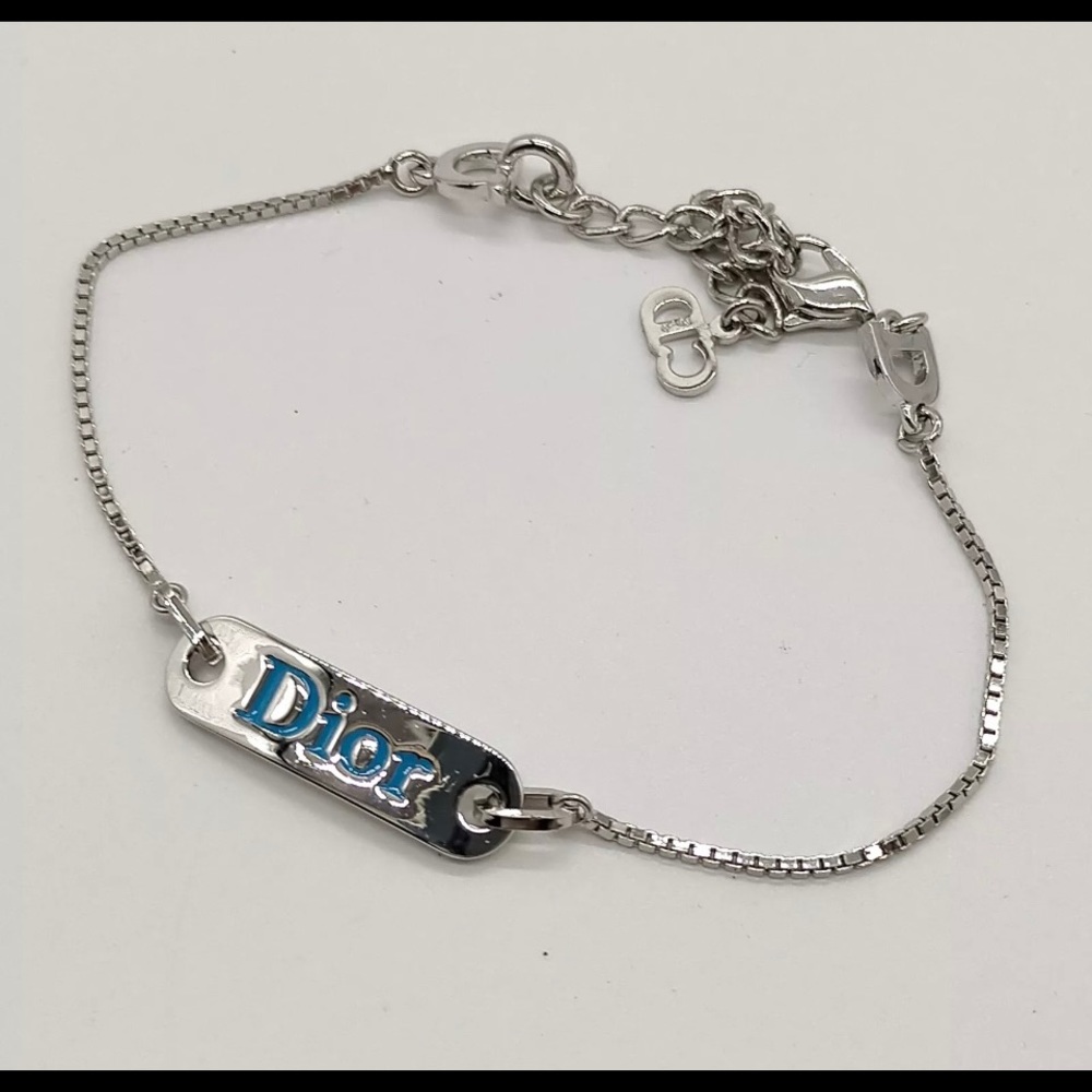 Christian Dior Bracelet  Silver Light Blue  1822548
